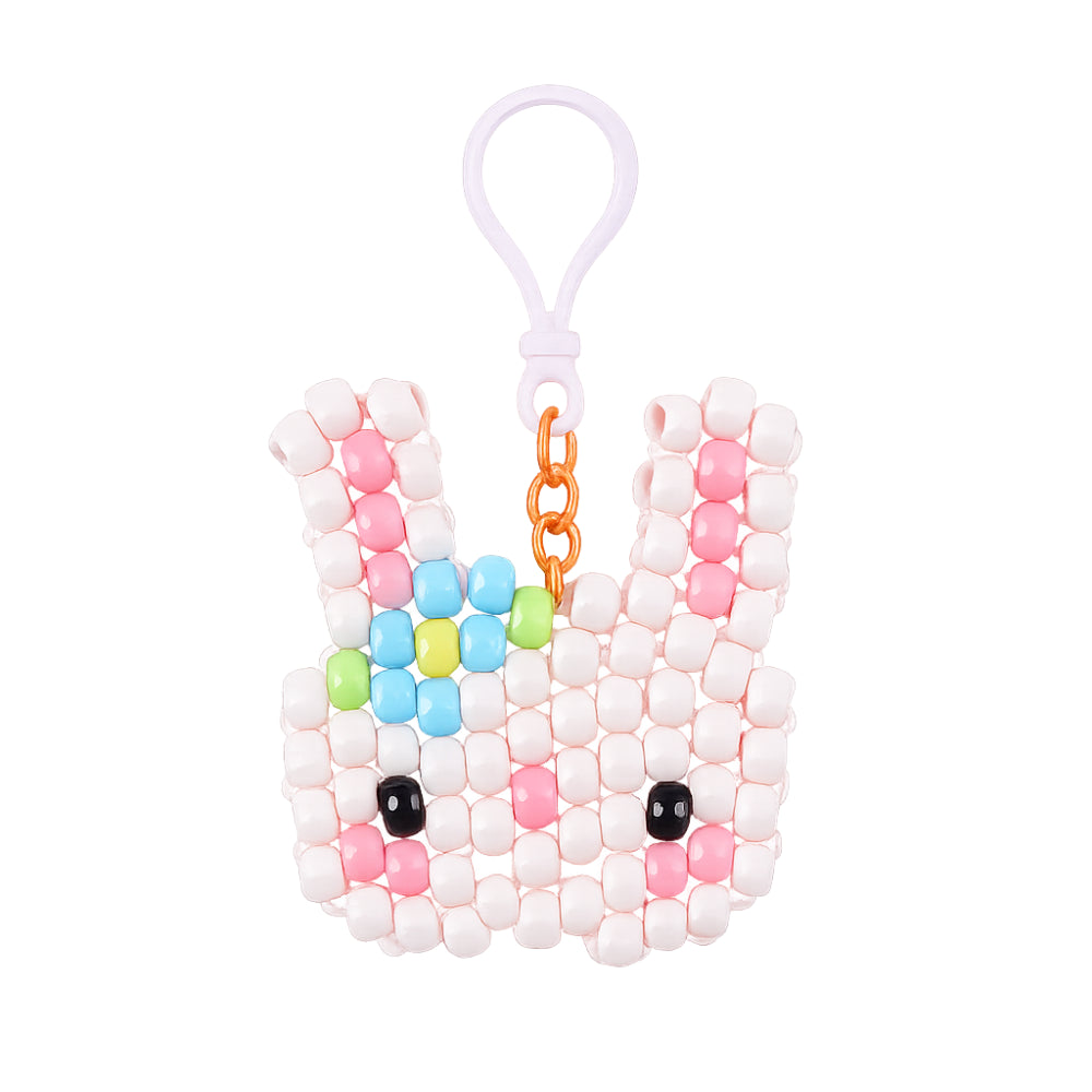 Kids Easter Keychain Bead Set - BUNNY